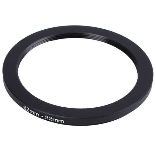 62mm-52mm 62mm til 52mm Sort Step Down Ring Adapter til Kamera