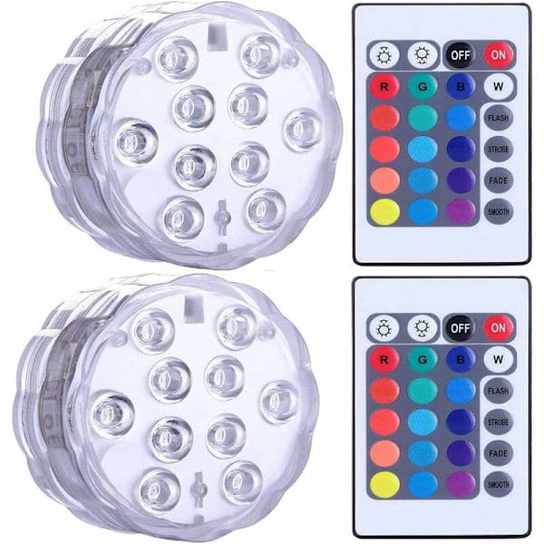 Vattentäta dränkbara LED-lampor för bubbelpool, spa, damm, undervattensbruk
