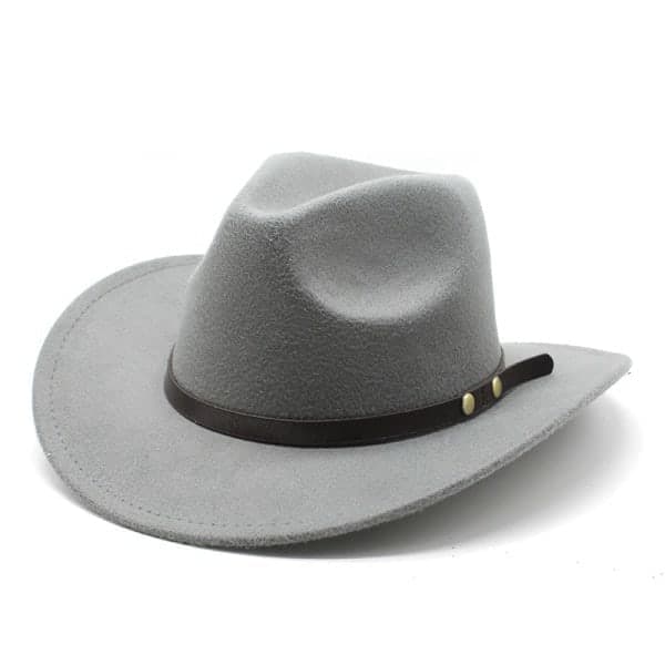 Amerikansk Western Cowboyhat Filthat Til Mænd Og Kvinder Ridehat Rullet Kant Imiteret Uld Jazzhat Cowboyhat Kamel kamel kamel camel