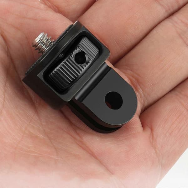 Til stativmonteringsadapter 1/4 skrue til Insta-360 Hero Actionkamera Sort grå Blac grey