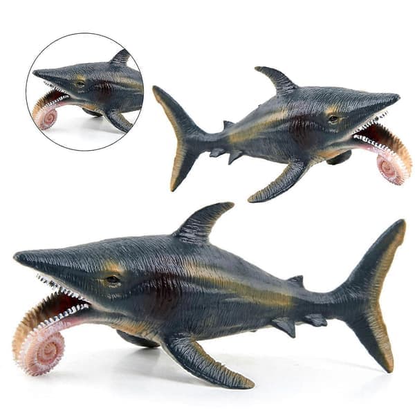 Stor Megalodon Hai Leke Praktisk Evne Rustsikker Beste Samling Havdyr Hvithai Figur for Dekorasjon A