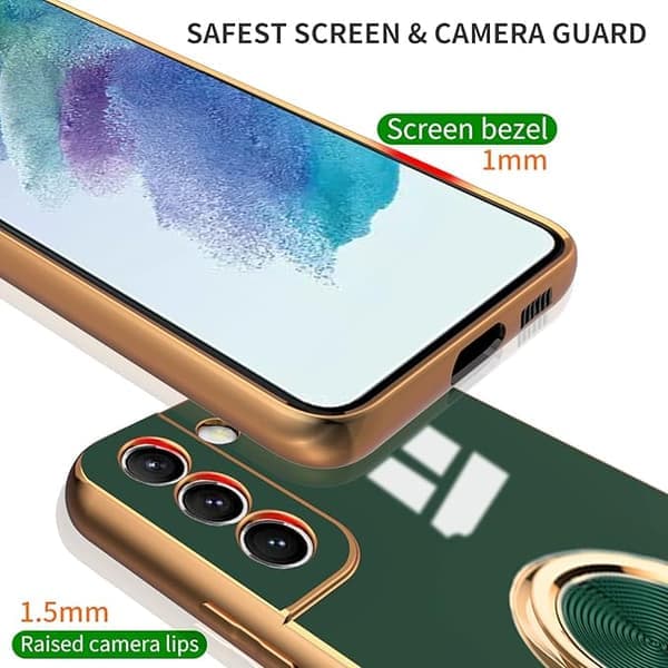 Kompatibelt cover til Samsung Galaxy S21 FE med ringholder