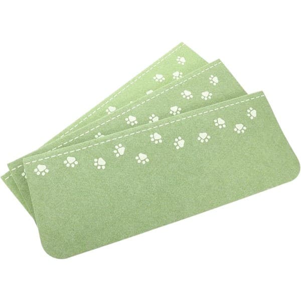 Halkfria trappmattor, 3-pack, säkerhetsmattor, mjukt material, attraktiv design, grön, 22*55 cm