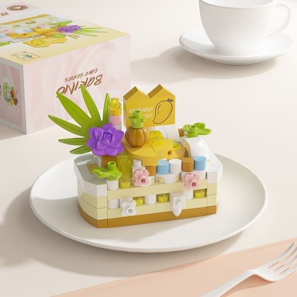 Byggeklodslegetøj – Mango Cheesecake (4cm x 7.8cm x 11.2cm)