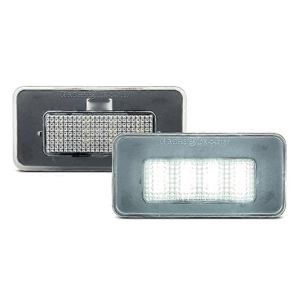 2 stk. til Tesla Model S 2017-2022 Model X 2016-2022 Hvid LED Nummerpladelys Erstat OEM 103434100A