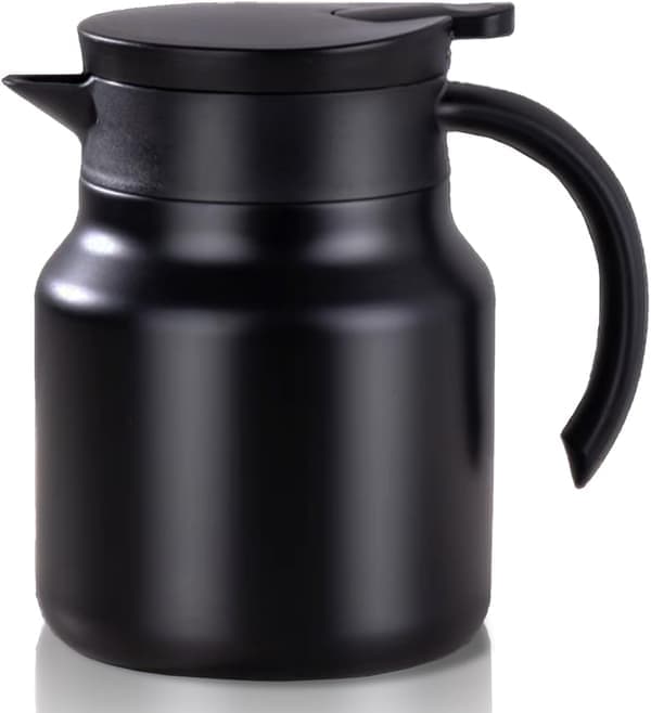 Termokande til kaffe og te, isoleret tekande i rustfrit stål, 800 ml te- og vandseparation, aftagelig termotekande til kaffe kobber