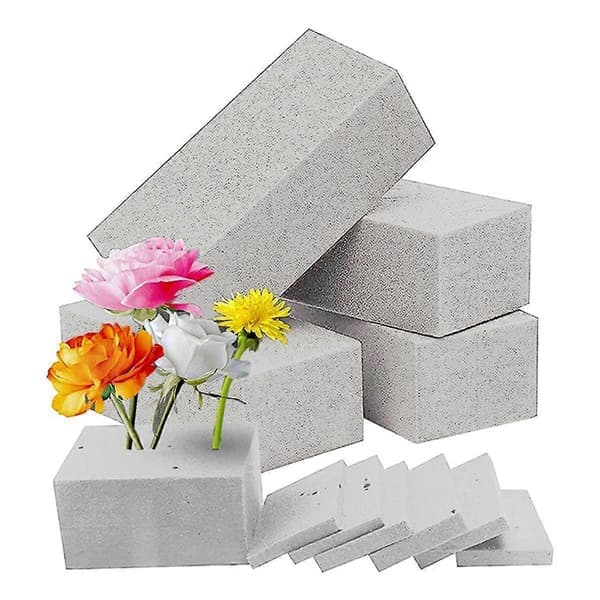 4 stk. tør blomsterskum til våde blomsterskumsten grå blomsterhandlerblokke til blomsterarrangementer