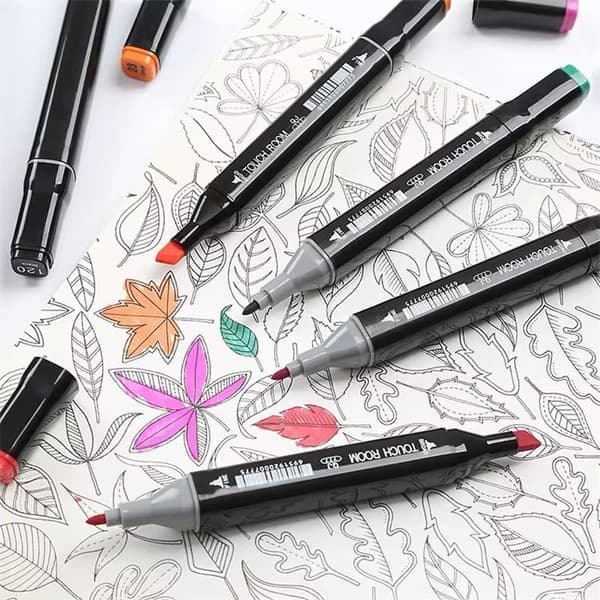 80-pak dobbelt-endede highlighters med etui