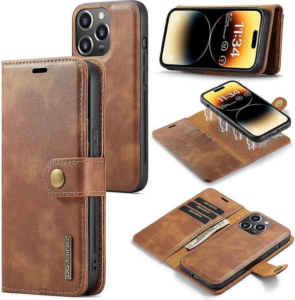 2-i-1 Magnetisk Wallet iPhone 16 Cover