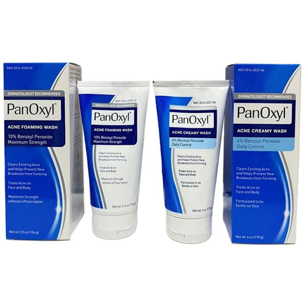 Panoxyl 10% Acne Foaming Wash Maximal styrka 5,5 oz. het 4% 1 st