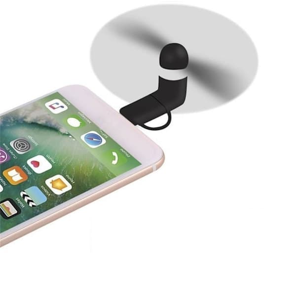 Mikro USB / Lightning Vifte - Hvit Hvit white