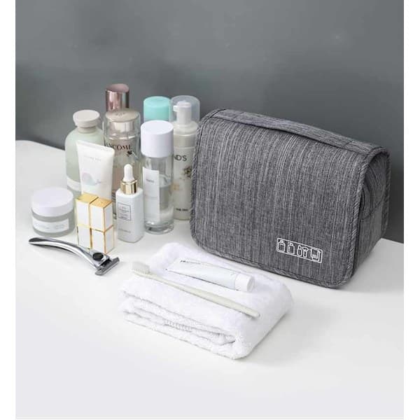 Hængende toilettaske / Rejsetaske - Mat Sort