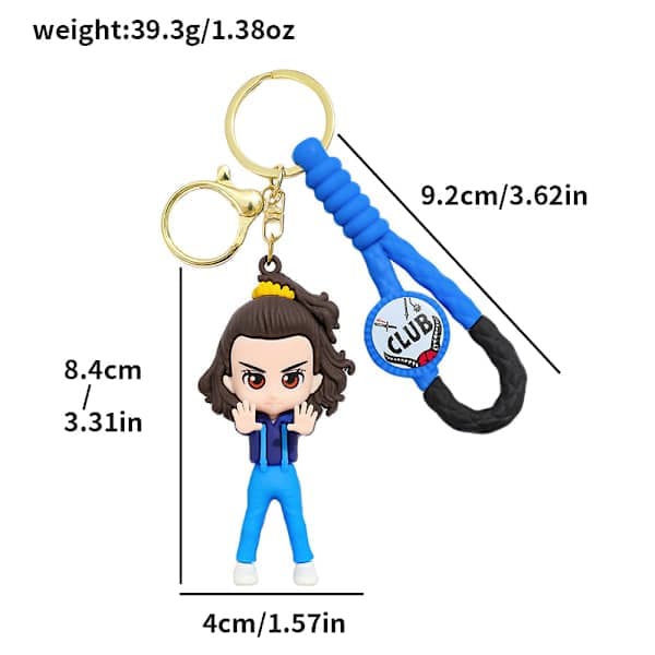 2025 Stranger Things Figur Nyckelring | Mini Karaktärshänge | Samlarobjekt för Fans *Will* Will Will Will Will