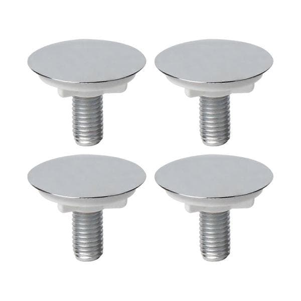 4 st köksblandarhålskydd tätningsplugg, dekorativ, proppskydd diskbänk silver Argent