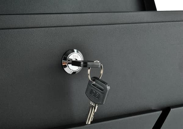 Postkasse med lås - Postkasse Svart