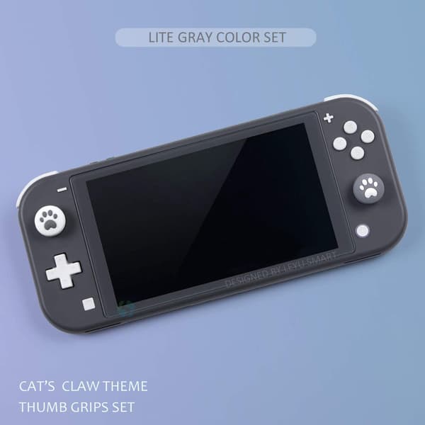 4 stk. (grå) - Smarte tommelfingergreb til Nintendo
