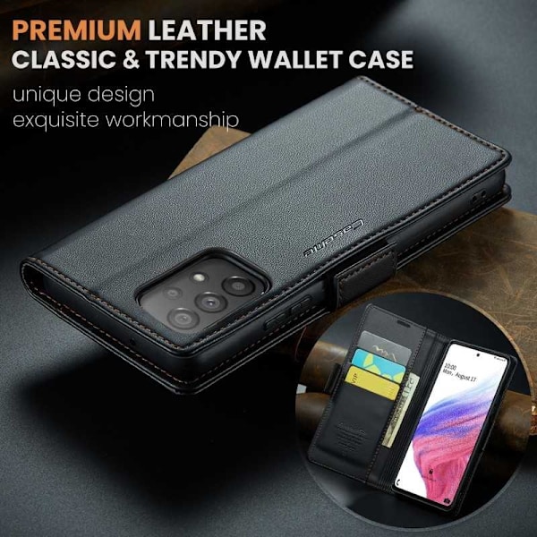 CaseMe Skin Pro -kotelo Samsung A53 5G:lle Black Svart