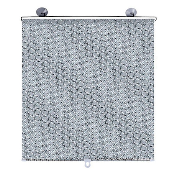 Multifunktionella rullgardiner med sugproppar, solskydd, mörkläggande, spikfria 58 * 125 cm (grå)