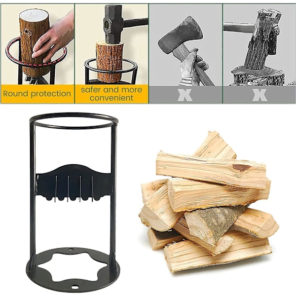 Fire Splitter Raskas Puunhalkaisijakone Manuaalinen Puunhalkaisijakone Koti- ja Ulkoilmakäyttöön (B,S)