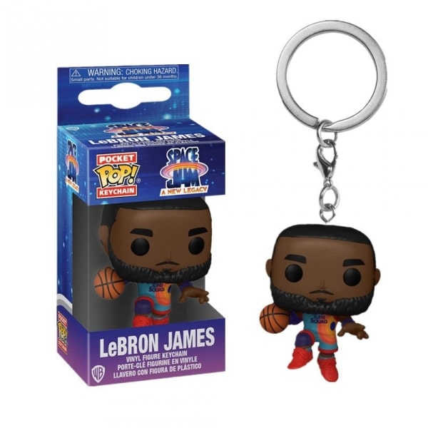 Funko POP LeBron James NBA Stjerne Perifer James Nøglering Charm Dukke