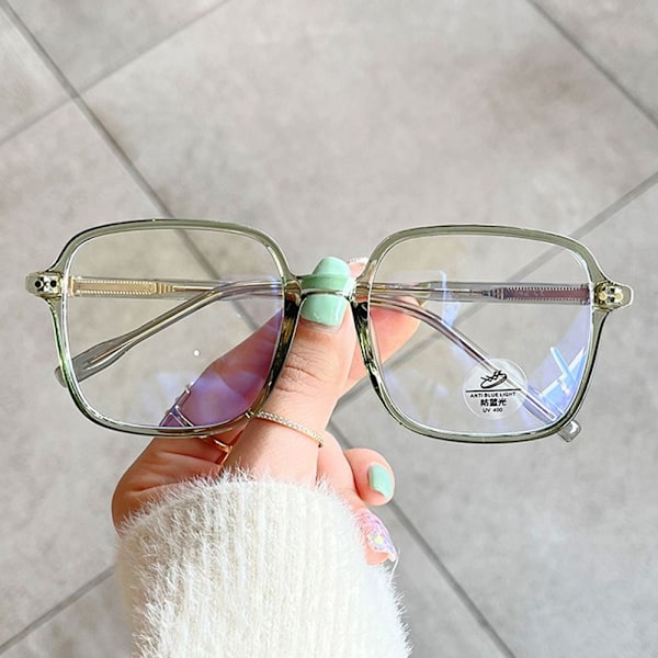 Anti-blåt Lys Briller Oversized GRØNNE Green