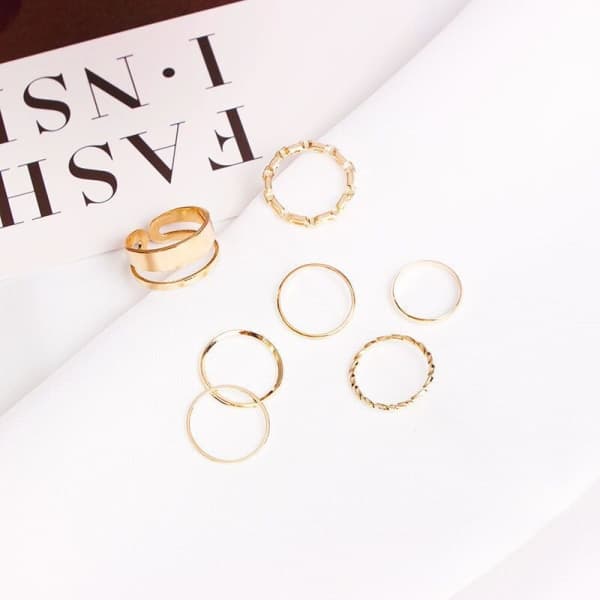 TG Dam Guldringe Sæt med Ormekæde til Piger
