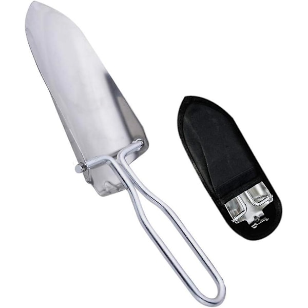 Mini sammenleggbar spade i rustfritt stål for hagearbeid, planting, luking, hageredskaper