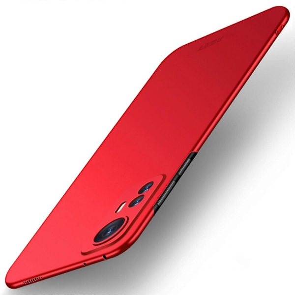 Kompatibel med Xiaomi 12 / 12X MOFI Frosted PC Ultratynt Hardt Mobilskall (Rød)-WELLNGS Red