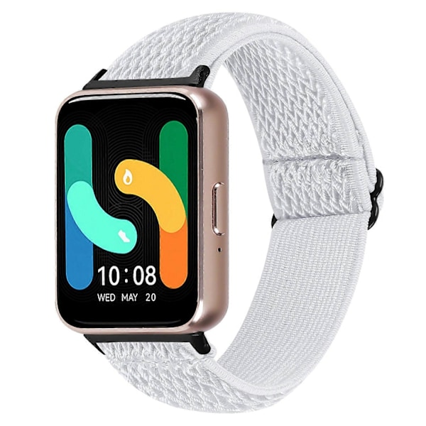 Vævet Armbånd i Elastisk Materiale til Samsung Galaxy Fit3 SM-R390, Sort Kobling Style A