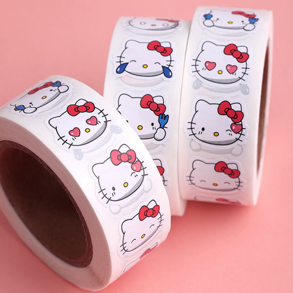 500 st Kawaii Stickers och HelloKittys Tejpplacering Dekorativ A1