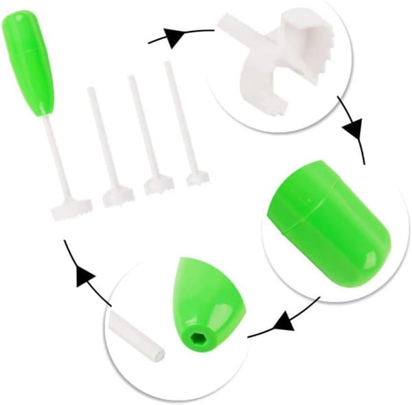 Fruit Corer and Slicer, Plastic Fruit Corer Remover with Non-Slip Handle, Quick and Easy Corer for Home and Kitchen