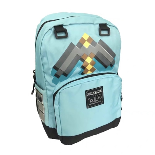 Minecraft School Bags for Elementary and High School Students, Kids Backpacks, Large Capacity, Comfortable and Easy to Carry A4