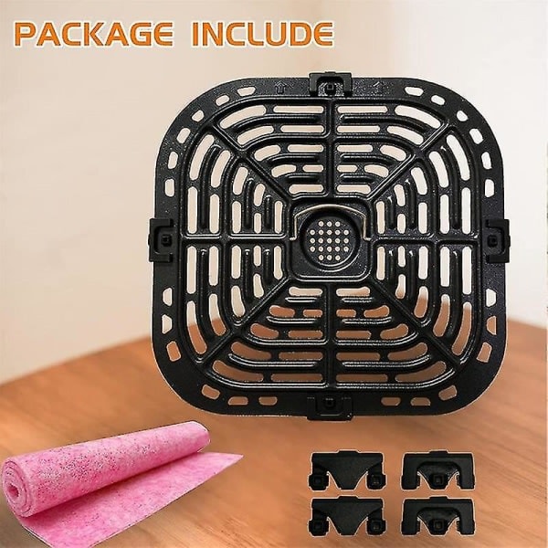 Airfryer Kurv Erstatningsrist for Instant Vortex Plus 6qt Airfryer Airfryer Deler Crisper Plate Friteringstilbehør