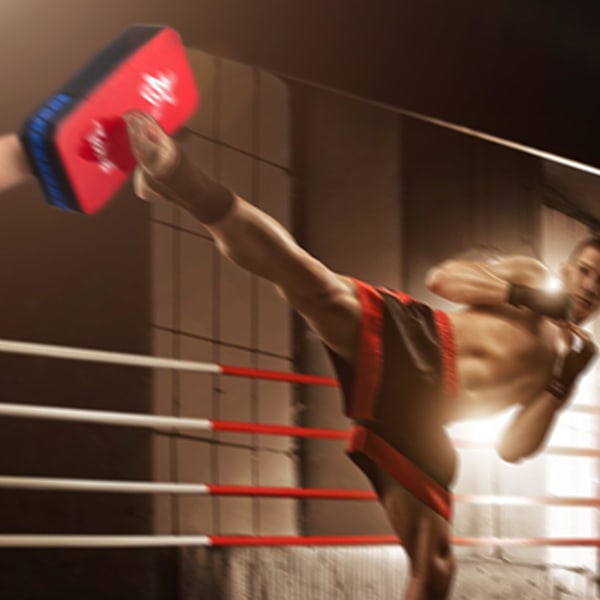 Taekwondo Kick Pads Boxning Karate Pad PU Läder Muay Thai MMA Kampsport Kickboxning Punching Pads Säck Kick Pad Träning 1PC