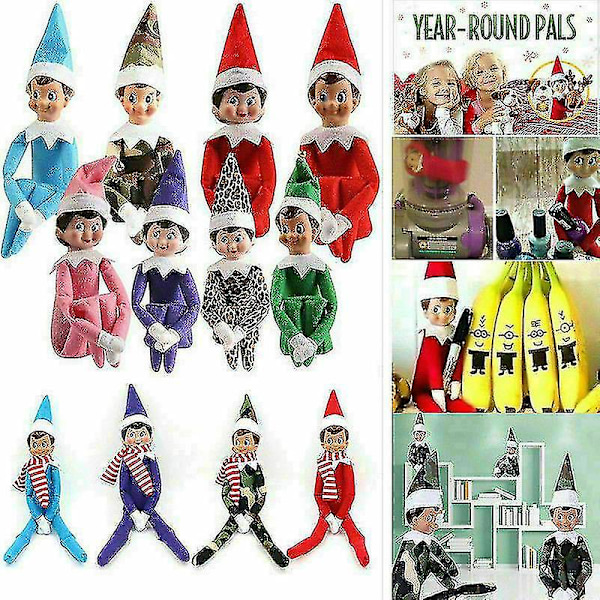 Elf On The Shelf Jente og Gutt Nyhet Plysj Dukker Leke Xmbs -w6 -b4 (FMY) Gutt Boy Red-B