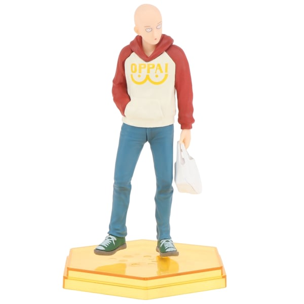 1:a 18 cm One Punch Man Saitama Hoodie Action Figure Collection