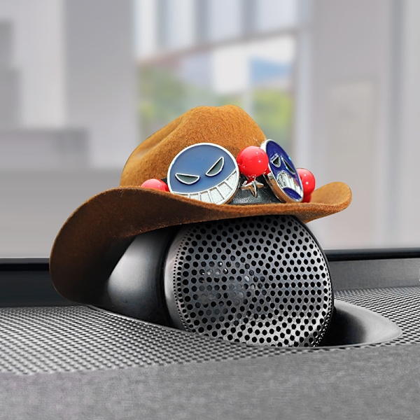 Lämplig för Volvo Bauer hatt cowboyhatt serie ljudcenter dekoration S60/90/XC60 bilinteriör Cowboy Hat Redstone