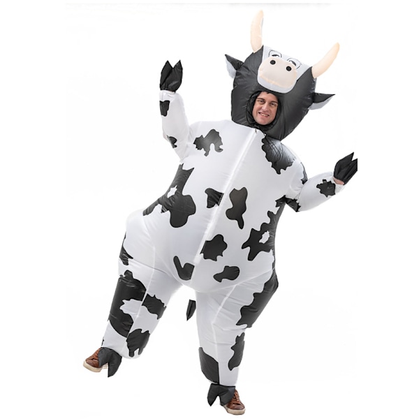 Halloween Partydräkt Rolig Dock Uppblåsbar Dräkt Julscenföreställning Festivalklänning Cosplay Ko Cow Children [90-130cm]