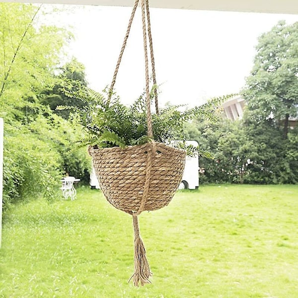 Utomhus hängande blomkrukor inomhusväxter hängande korg blomkruka