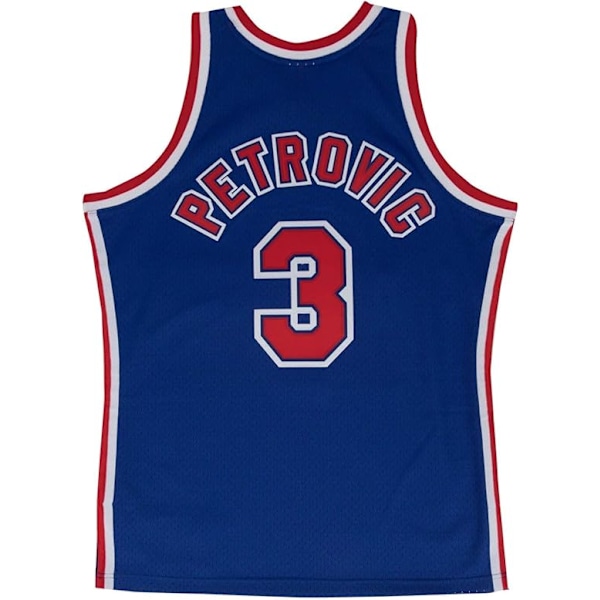 Mitchell & Ness New Jersey Nets Drazen Petrovic Swingman Jersey Royal Royal M