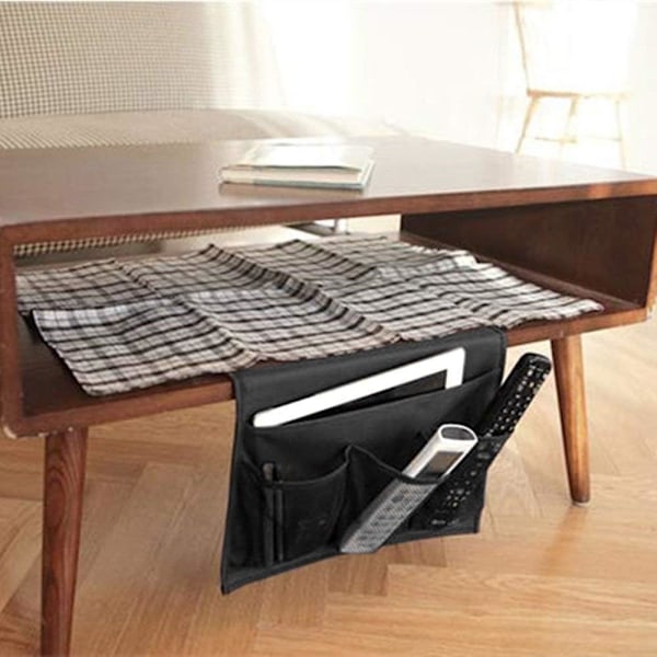 Sengebords Opbevaringspose, 1 stk. 32×10×20cm Sofa Organizer, Filt Sengelomme