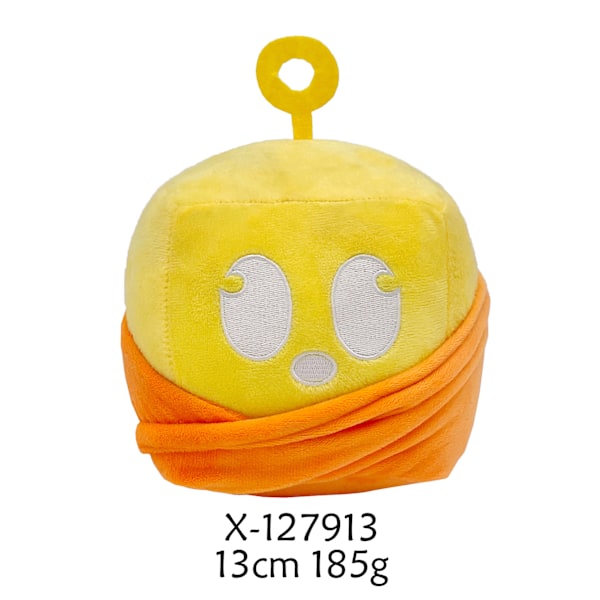 Blox Fruits Djävulens Frukt Fruktlåda Leopardmönstrad Dock Plysch Leksak Barnfödelsedagspresent Semesterpresent Yellow Orange