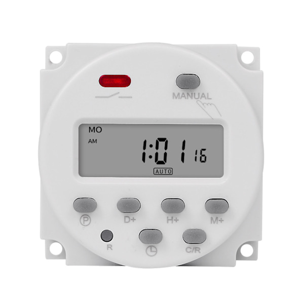 Mikrocomputer Strømforsyning Tidsstyring Smart Programmerbar Timer Switch Gadebelysning Nedtællings Switch 110V