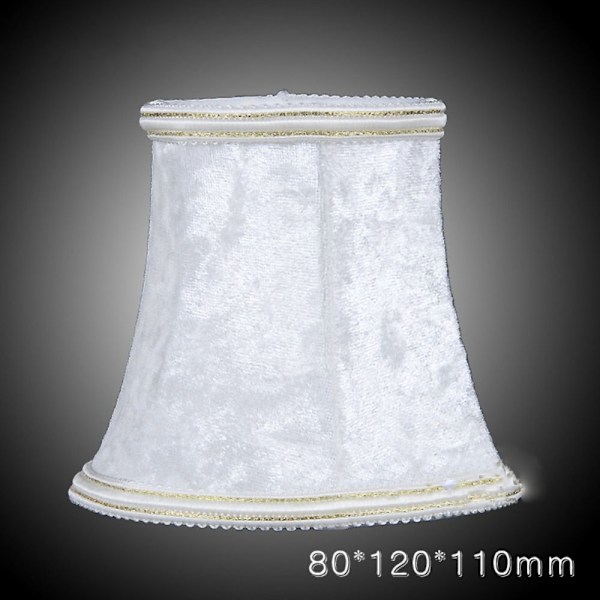 Lamptyg Klämma Tyg Lampskärm VIT white
