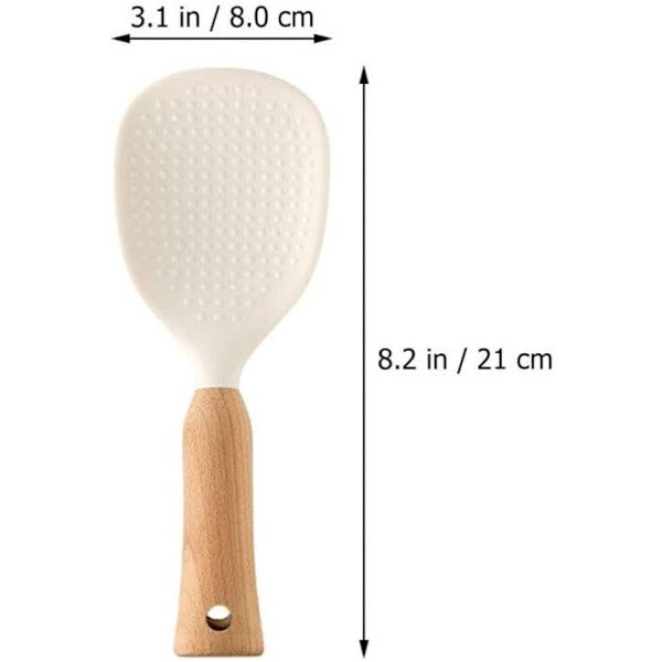 Silikon ris sked - vertikal ris skopa i silikon - non-stick ris sked - ris sked
