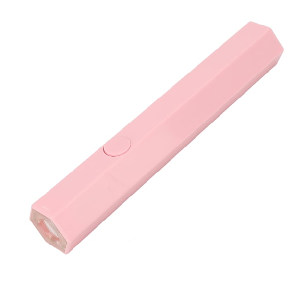 Bærbar Mini UV LED Neglelampe Hjemmesalon Genopladelig Håndholdt Pen Formet Negletørrer 3W Hærdende Lampe Pink 0.1