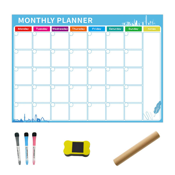Suddbart Magnetisk Vittavla Kalender Månads-/Vecko-Planerare[HkkK] B