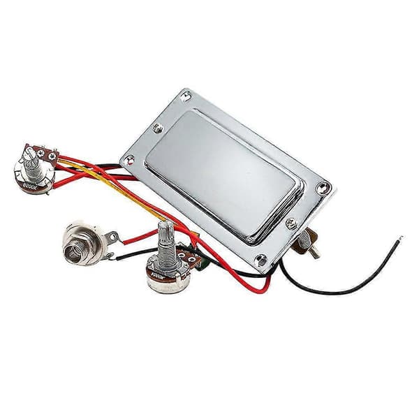 Elektrisk Gitarr Förmonterad Humbucker Dubbelspole Gitarr Pickup Kablage Kit Med 500k Potentiometer Volym Ton Potentiometrar