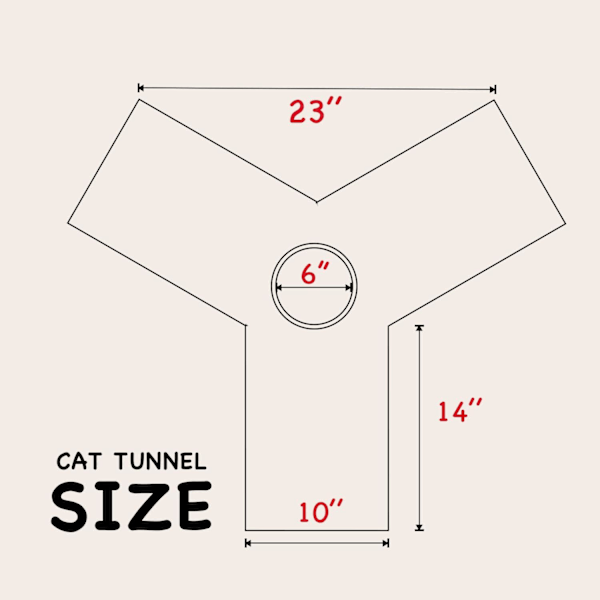 Kattunnel 3-vägs hopfällbar inomhuskattunnel för kattungar Kattunnel för katter Husdjursleksaker