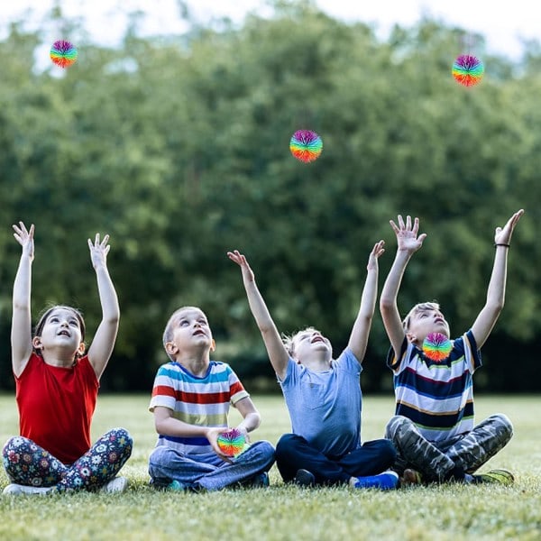 5 st tråd-sensoriska bollar, stressboll, barns tråd-stressboll regn